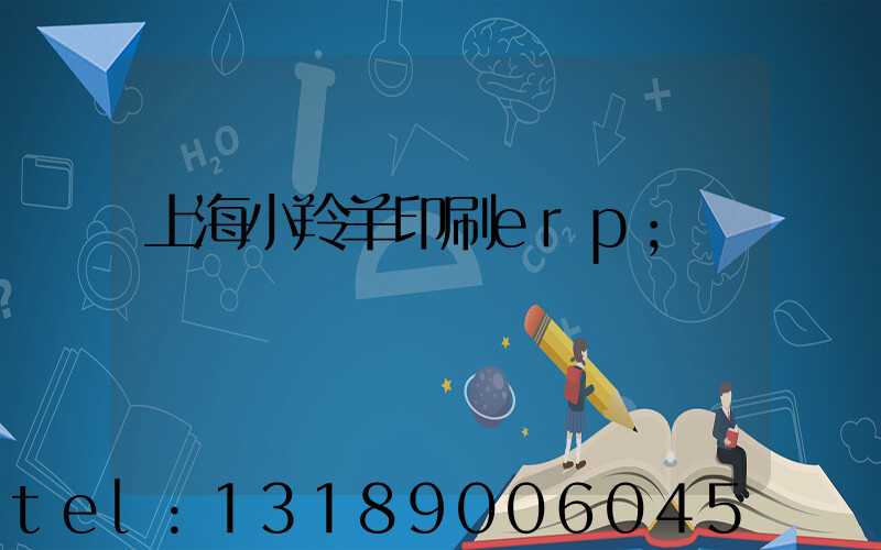 上海小羚羊印刷erp