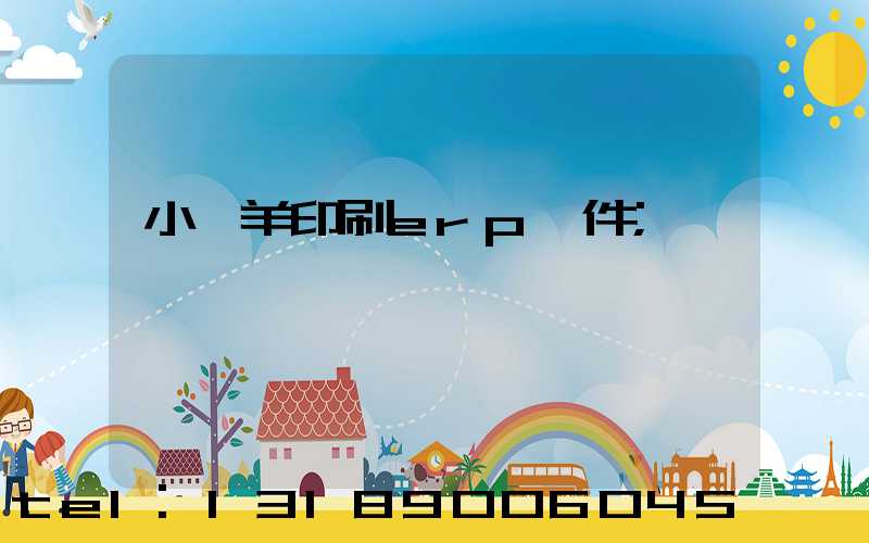 小羚羊印刷erp軟件