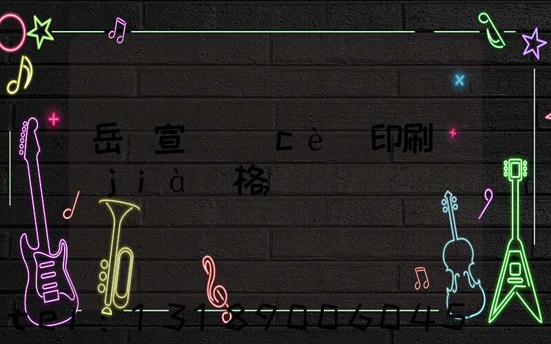 岳陽宣傳冊(cè)印刷價(jià)格