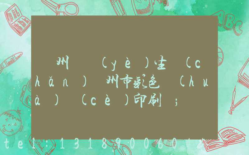 廣州專業(yè)生產(chǎn)廣州市彩色畫(huà)冊(cè)印刷廠