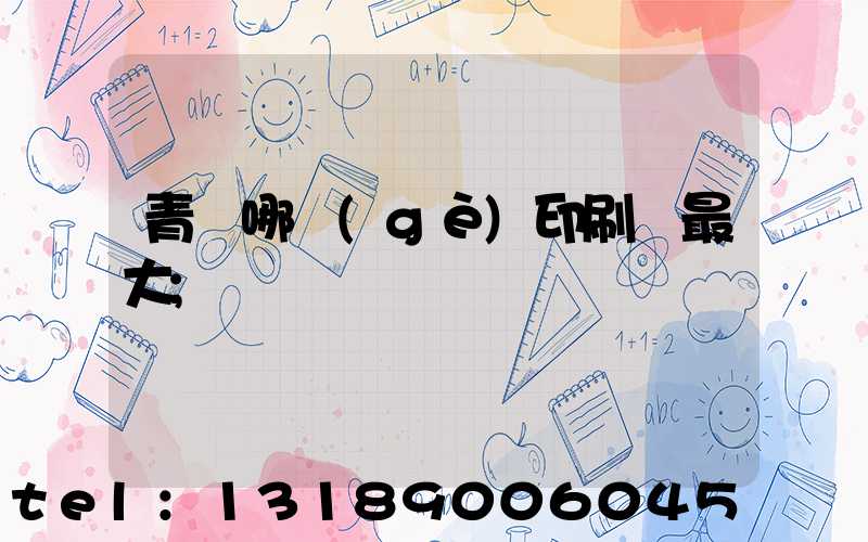 青島哪個(gè)印刷廠最大